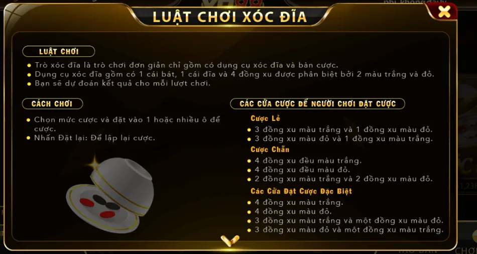 Quy luật Xóc Đĩa tại sàn cược Yo88