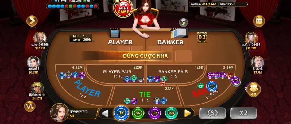 Bàn cược đơn giản nhưng chuyên nghiệp tại Baccarat Yo88