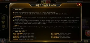 Luật chơi Phỏm cụ thể cho quý hội viên mới lấn sân cổng game