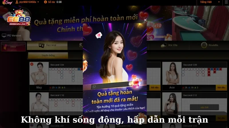 Sảnh Sexy Baccarat trực tuyến